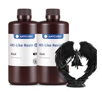 ANYCUBIC ABS-Like Resin 2.0, Fast Curing 3D Printer Resin with High Toughness and Resilience, High Precision and Hardness, Low Odor, Compatible with All LCD Printers, 2kg Black
