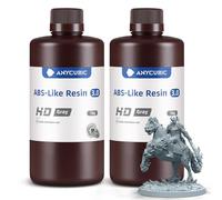 ANYCUBIC ABS-Like Resin 3.0, Upgraded 14K 3D Printer Resin with Enhanced Strength and Toughness, High Precision, Low Odor, Wide Compatibility for All LCD 3D Printers, HD Grey 2kg