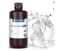 ANYCUBIC ABS-Like Resin Pro 2, 3D Printer Resin with Enhanced Strength and Toughness, High Precision and Minimal Shrinkage 3D Resin, Widely Compatible with All Resin 3D Printers(Clear,1kg)