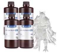 ANYCUBIC ABS-Like Resin Pro 2, 3D Printer Resin with Enhanced Strength and Toughness, High Precision and Minimal Shrinkage, Widely Compatible with All LCD 3D Printers(Clear,4kg)