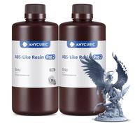 ANYCUBIC ABS-Like Resin Pro 2 3D Resin, Grey, 2kg | Enhanced Strength and Toughness,Performance far Superior to ABS-Like Resin,Low Odor,Wide Compatible for All LCD 3D Printers