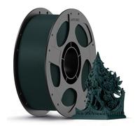 ANYCUBIC Carbon Fiber PLA Filament 1.75mm, PLA-CF Enhanced Rigidity 3D Printer Filament, Matte Texture, 1KG Reusable Spool, Jade Green