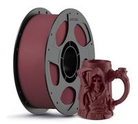 ANYCUBIC Carbon Fiber PLA Filament 1.75mm, PLA-CF Enhanced Rigidity 3D Printer Filament, Matte Texture, 1KG Reusable Spool, Vintage Red