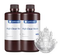 ANYCUBIC High Clear 3D Printer Resin, Resist Yellowing, Highly Transparent, Tough and Resilient, Compatible with All LCD Resin 3D Printer(2000g, High Clear)