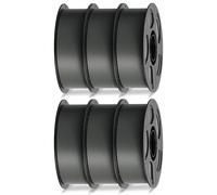 ANYCUBIC High Speed 3D Printer Filament 1.75mm, Up to 10X Faster, Rapid PLA Filament with High Prints Quality, Accuracy +/- 0.02mm, Print with FDM 3D Printer,6 Pack 1KG Reusable Spool， Grey*6