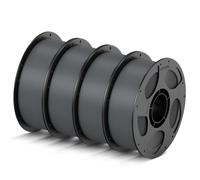 ANYCUBIC High Speed 3D Printer Filament 1.75mm, Up to 10X Faster, Rapid PLA Filament with High Prints Quality, Accuracy +/- 0.02mm, Print with FDM 3D Printer,4 Pack 1KG Reusable Spool, Grey*4