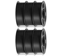 ANYCUBIC High Speed 3D Printer Filament 1.75mm, Up to 10X Faster, RFID Rapid PLA Filament with High Prints Quality, Accuracy +/- 0.02mm, Print with FDM 3D Printer,6 Pack 1KG Reusable Spool, Black*6