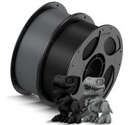 ANYCUBIC High Speed 3D Printer Filament 1.75mm, Up to 10X Faster, RFID Rapid PLA Filament with High Prints Quality, Accuracy +/- 0.02mm, Print with FDM 3D Printer,2 Pack 1KG Reusable Spool, Black+Grey