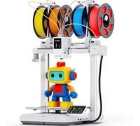 Anycubic Kobra X Multicolor 3D Printer for Kids and Beginners, 15-Min Easy Setup with Native 4-Color Printing, 600mm/s Fast 3D Printers with AI Camera, Quiet 45dB, Perfect for Family DIY Projects