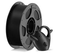 ANYCUBIC PETG-CF Carbon Fiber 3D Printer Filament 1.75mm, Durable Impact & Heat Resistant, Satin Carbon Fiber Texture, 1KG Reusable Spool, Black