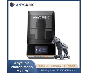 ANYCUBIC Photon Mono M7 Pro 14K Resin 3D Printer 10.1-Inch Mono LCD with COB Light Source Up to 170 mm/h Printing Speed Leveling-Free Constant Temperature Heating 223 × 126 × 230 mm Build Volume