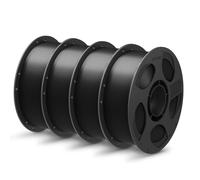 ANYCUBIC PLA+ 3D Printer Filament 1.75mm, High Toughness 3D Printing Filament, Dimensional Accuracy +/- 0.02mm, Print with Most FDM 3D Printers, RFID Sync, 4 Pack 1KG Reusable Spool, Pearl Black*4