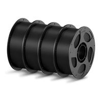 ANYCUBIC PLA Filament 1.75mm, 3D Printer Filament, Intelligent Identification, Dimensional Accuracy +/- 0.02mm, 4 Pack 1KG Reusable Spool, Black*4