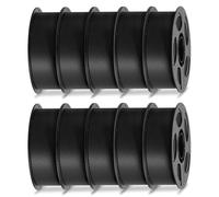 ANYCUBIC PLA Filament 1.75mm, RFID 3D Printer Filament, Dimensional Accuracy +/- 0.02mm, 10 Pack 1KG Reusable Spool,Black*10