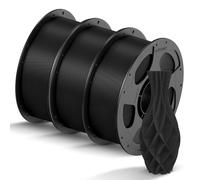 ANYCUBIC PLA Filament 1.75mm, RFID 3D Printer Filament, Dimensional Accuracy +/- 0.02mm, 3 Pack 1KG Reusable Spool, Black*3