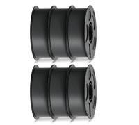 ANYCUBIC PLA Filament 1.75mm, RFID 3D Printer Filament, Dimensional Accuracy +/- 0.02mm, 6 Pack 1KG Reusable Spool, Texture Grey*6