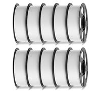 ANYCUBIC PLA Filament Refill 1.75mm, 3D Printer Filament, Intelligent Identification, Dimensional Accuracy +/- 0.02mm, 10 Pack 1KG Reusable Spool, White*10