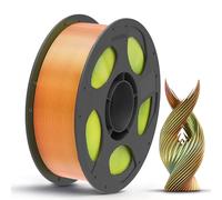 ANYCUBIC Silk PLA Filament 1.75mm, Tri-Color 1KG Red Yellow Green