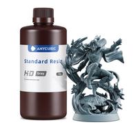 ANYCUBIC Standard Resin 405nm UV Rapid Curing for LCD/DLP/SLA 3D Printers(HD Grey, 1kg)