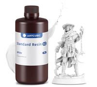 ANYCUBIC Standard Resin V2, 3D Printer Resin with High Strength and Toughness, High Precision and Low Odor 3D Resin, Highly Compatible with 8K/12K/14K Resin 3D Printer(1000g, White)