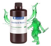 ANYCUBIC Upgraded Standard 3D Printer Resin, Low Odor, High Precision & Rapid Photopolymer 3D Resin for 8K/14K LCD/DLP/SLA 3D Printing(Transparent Green,1kg)
