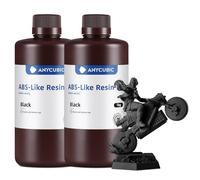ANYCUBIC Water Washable ABS-Like 3D Printer Resin, High Toughness and Durability, High Precision and Easy to Post-Process, Low Odor, Wide Compatibility for All LCD Resin 3D Printers(Black V2, 2kg)