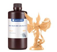 ANYCUBIC Water-washable ABS-Like Resin 3.0, Fast Curing 3D Printer Resin with High Toughness and Resistance, High Precision and Low Odor, Easy to Post-process, 1kg Beige