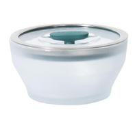 Anyday Cookware Plastic-Free Microwave Dish, 2-Piece Medium Deep Glass Storage Container with Lid for Steaming, Roasting, Serving & Storing Food, 6.3" x 3.4", Kale