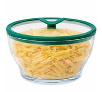 Anyday 8 Cup Glass Microwave Pasta Cooker, BPA Free (Clear Kale)