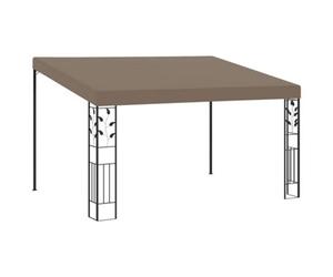 Anydaydirect 4 X3M Wall-Mounted Gazebo Taupe