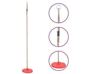 Anydaydirect Plate Swing 200 Cm Red Outdoor Toy
