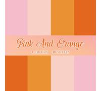 AnyDesign 40 Sheets 8.5 x 11 Inch Pink and Orange Card Stock Thick Paper Cards Colored Scrapbook Paper for Halloween Prints DIY Arts Crafts School Office Home Supplies, 65LB