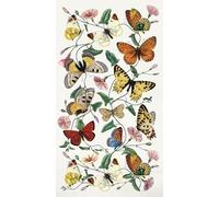 AnyDesign 50 Pcs Vintage Butterfly Guest Napkins Disposable Napkins Retro Butterfly Flower Dinner Hand Paper Napkin for Bathroom Spring Holiday Party Table Supplies