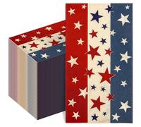 AnyDesign 50Pcs Patriotic Guest Napkins Disposable Paper Napkin American Flag Stars Stripes Dinner Hand Napkin Towel for Home Kitchen Bathroom 4th of July Independence Day