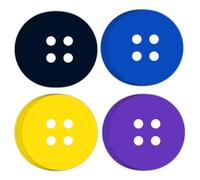 AnyDesign 80Pcs Halloween Button Paper Napkins, Round