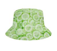 Anydia Baked Beans Bucket Hat Unisex Fisherman Hats Summer Sun Cap Outdoor Travel Beach for Women and Men, Cucumbers, One size