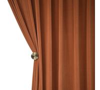 Anydrape 200cm Orange High Quality Modern Velvet Blackout Curtains for Living Room Bedroom Dining Luxury Window Drape - Pencil Pleat