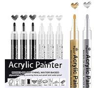 ANYE OUTLET Acrylic Paint Pens for Rock Painting,Marker Pens Waterproof 2-3mm Medium Tip Permanent Paint Art Marker Pen Set for DIY Craft Projects/Ceramic/Glass/Canvas/Mug/Metal/Wood/Easter Egg