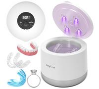 AnyFine Advanced Ultrasonic Cleaner for Dentures, Mouth Guards, Dental Devices, Toothbrush Heads and Jewellery, Three-Phase Cleaning System of 45