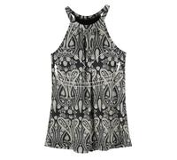 ANYFITTING Built in Bra Halter Cami Womens Loose Fit Sleeveless Flowy Tank Top Weekend Getaways Retro Pattern L