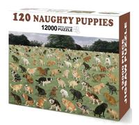 Anyflee Prank Gift Box, Naughty Puppies Theme, Wrap The Actual Gifts with a Prank Empty Gag Box, Funny Christmas Gag Presents Ideas for Dad Men Boyfriend (Pack of 1)