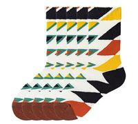 Anyfootwear 5 Pairs Size 5-9 Fashion Long Sock Cartoon Personalized Creative Nature Blue Human Abstract Art For Men Woman Foot Cold Winter Warm