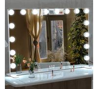 ANYHI Hollywood Dressing Table Vanity Mirror with Lights 91 x 62cm, White