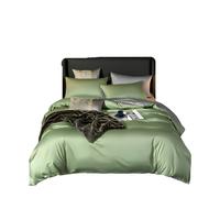 Anyhouz Anycozy Duvet Comforter Set King Green/ Light Grey Blanket Bedspread 6 Pcs Bed Set