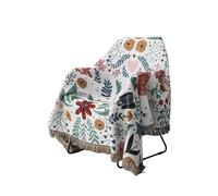 Anyhouz Anycozy Throw Blanket Faux Cashmere Sofa Cover Forest Flower Pattern Tassel Soft Picnic Camping Mat 180*340cm