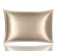 Anyhouz Anypillow Pillowcase 50x75cm Gold Pure Real Silk For Comfortable And Relaxing Home Bed