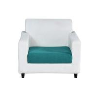 Anyhouz Anyseat Sofa Cover Teal Blue Polyester Thick Stretchable Cushion For Living Room 1Pc Normal Size 225-275cm