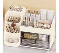 Anylady Makeup Organizer with Drawers, Skincare Organizer (Large Size Thick), Storage Box Cosmetic Display Cases, Make up Organizers for Vanity, Dresser, Desk, Kitchen, Countertop (yellow)