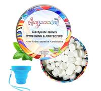 Anymoment Toothpaste Tablets with 7.5% Nanohyapa, Fluoride Free, SLS Free, Remineralization with NHA (1 Month), Gift a Foldable Cup, Eco-Friendly and Plastic Toothpaste