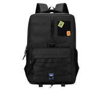 Anynoch 35L Outdoor Tactical Backpack Mountaineering Camping Camouflage Rucksack Black Large Capacity Sports Backpack with Molle Webbing (Black)